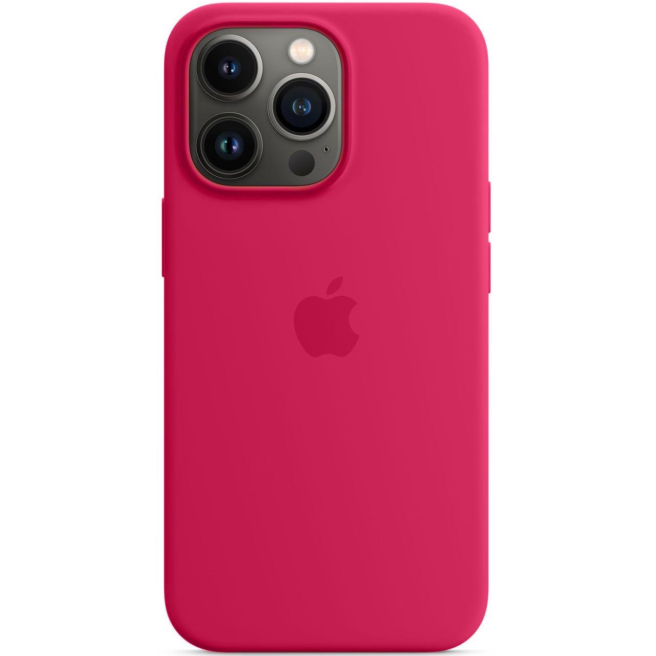 Cиликоновый чехол накладка Apple Silicone Case for iPhone 13 Pro Max, Rose Red (HC)(A)