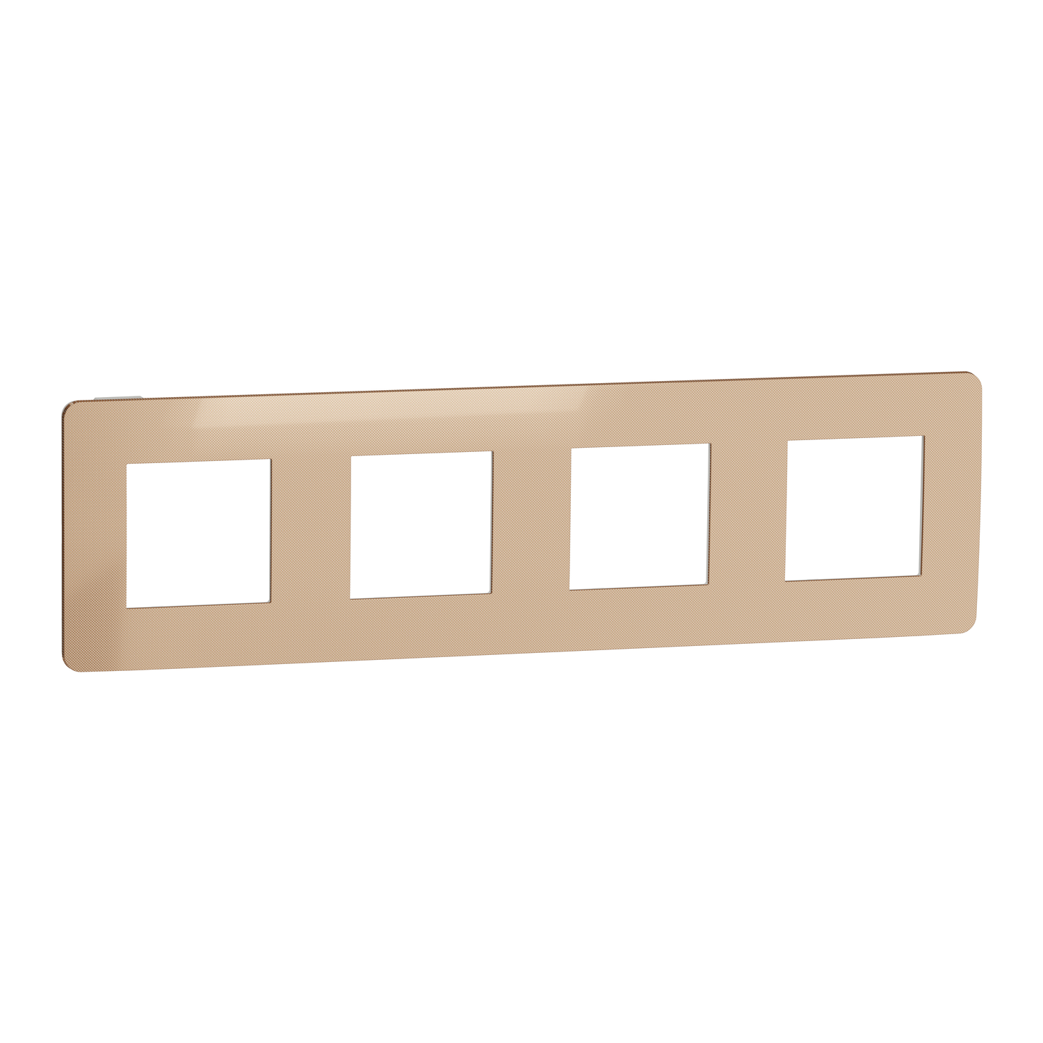 Рамка четырехместная Schneider Electric Unica Studio Медный/Белый (NU280857)