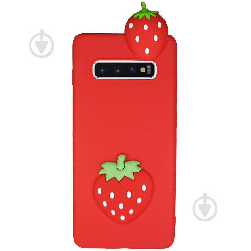 Чохол Cartoon Case 3D для Samsung G973 Galaxy S10 Полуничка (arbc6108)