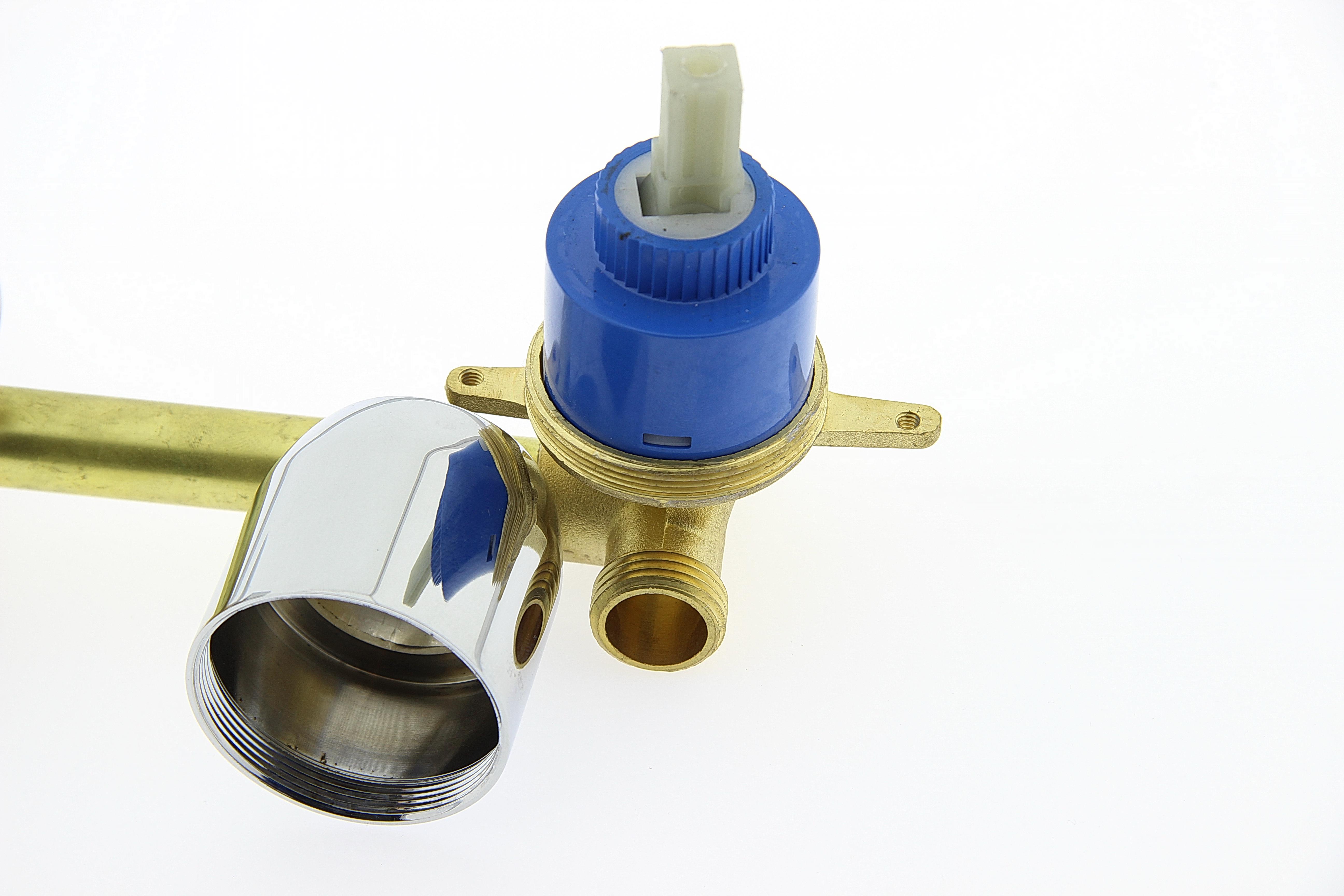 Шайба для кріплення картриджа холодної/гарячої води в змішувачі душової кабіни ШХ01 Хром (14163824) - фото 9