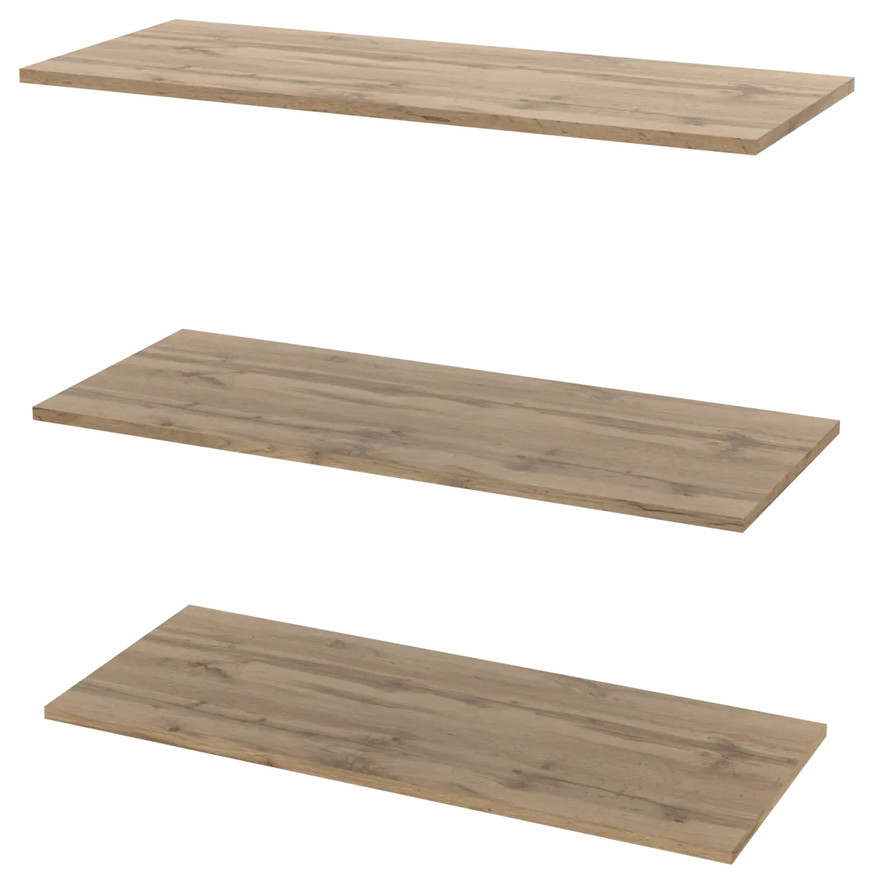 Полка для одежды Doros Promo 3 шт. 86,7х35х1,6 см Дуб Сонома (41516028)