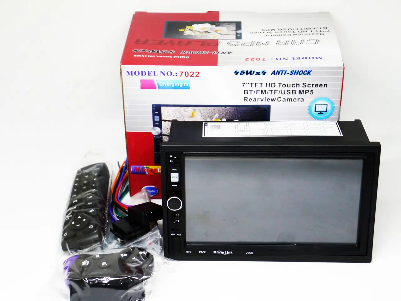 Автомагнитола 2din 7" USB SD Bluetooth/пульт на руль 7022 - фото 7