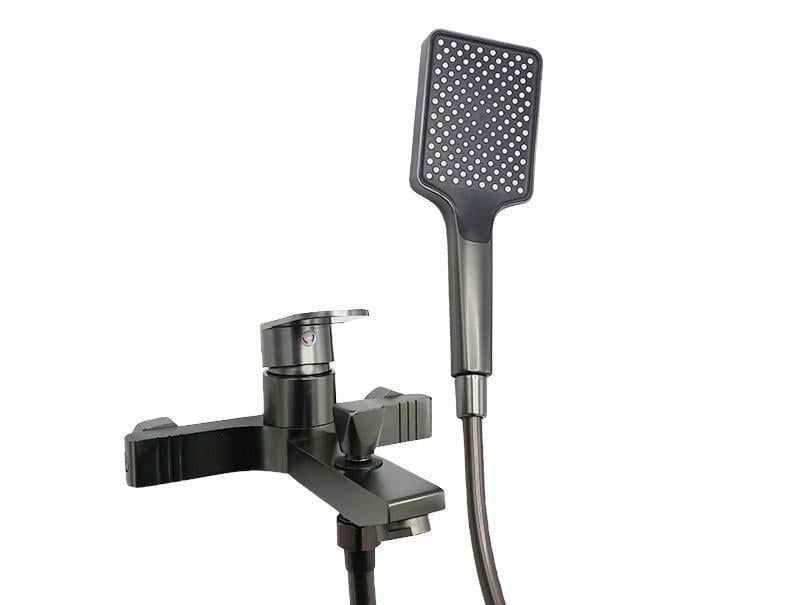 Смеситель для ванны Millz MRS-AL-F2 короткий гусак Серый (ТР-00026990)