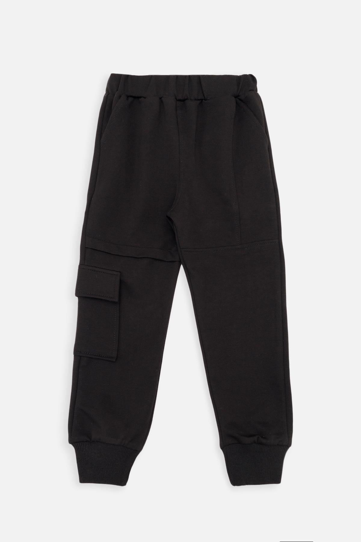 Штаны спортивные для мальчика 86 см Черный (SKT001046038)