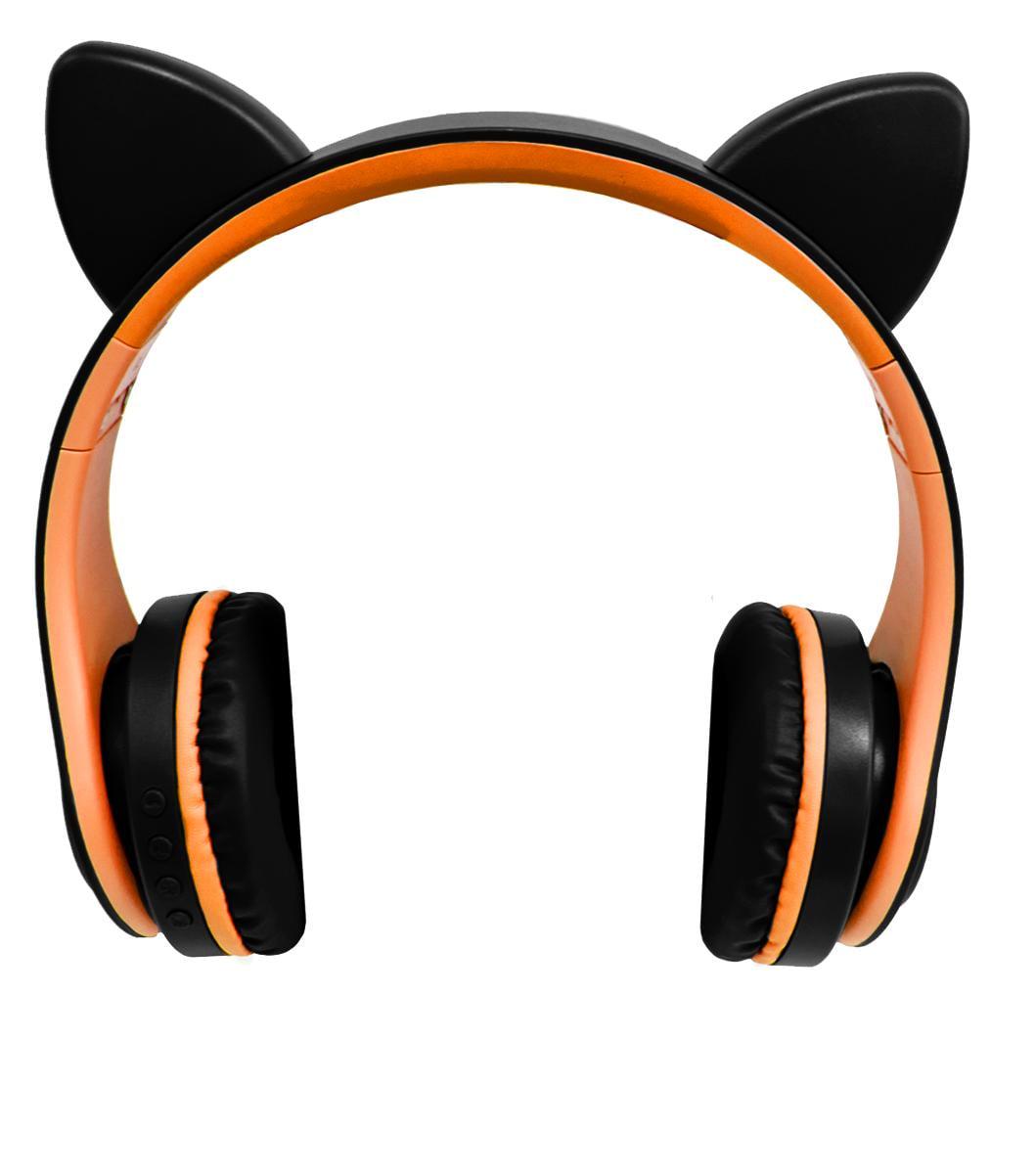 Наушники беспроводные с подсветкой CAT EAR YW-018 Черный (1008603-Black)