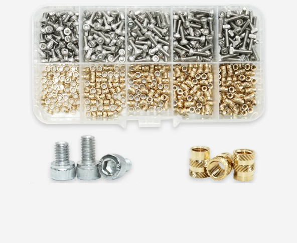 Набір термогайки та гвинти DIN912 для 3D друку PLA/ABS Spec М2,5 мм 580 шт. (SP-16825580)