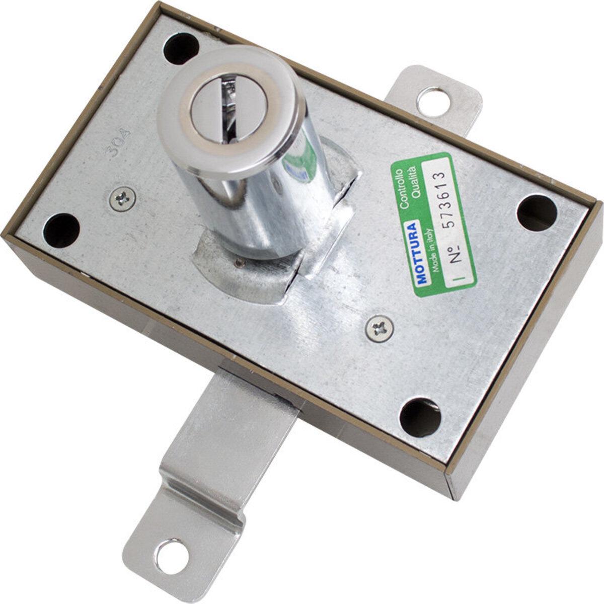 Замок Mottura 36254VA5D накладний під тяги з натискним циліндром