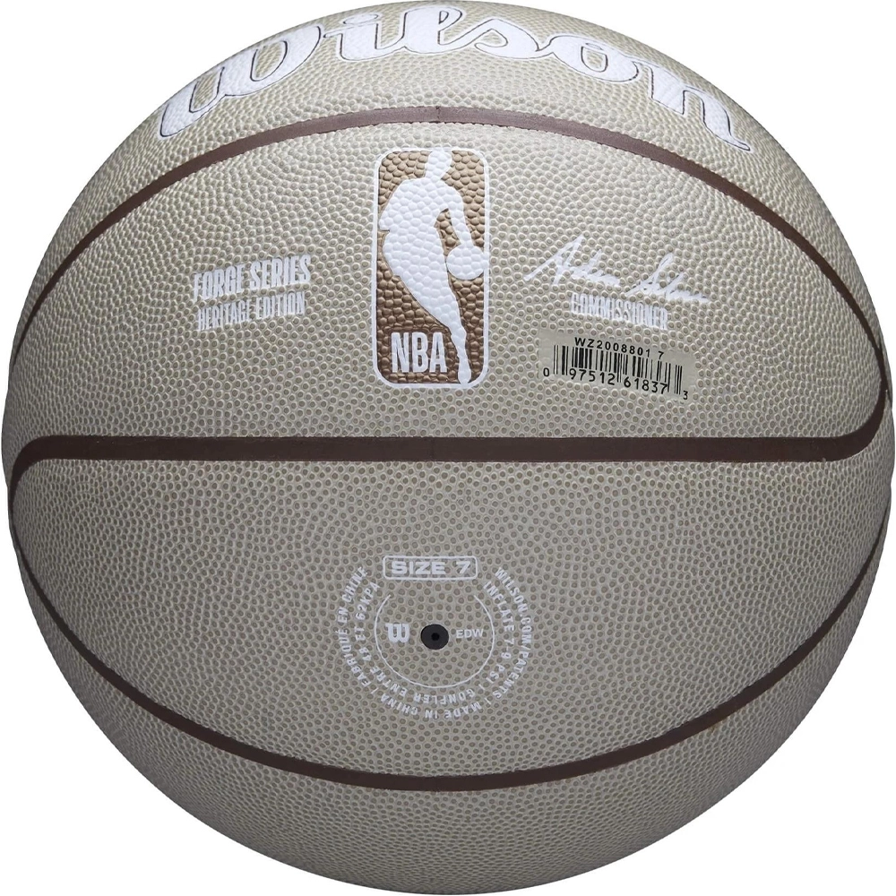 Баскетбольний м'яч Wilson NBA FORGE PLUS HERITAGE BSKT Tan size 7 (WZ2008801XB7) - фото 4 Баскетбольний м'яч Wilson NBA FORGE PLUS HERITAGE BSKT Tan size 7 (WZ2008801XB7) - фото 4