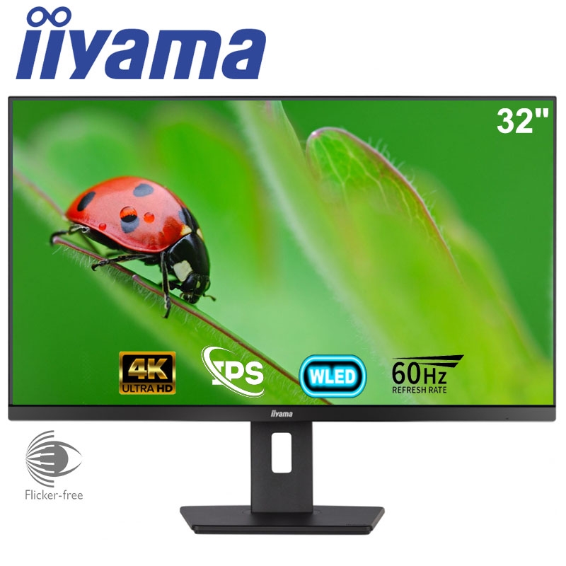 Монітор Iiyama XUB3293UHSN-B5 безрамковий IPS 3840х2160 4K Ultra HD 32" (tf6885) - фото 2 Монітор Iiyama XUB3293UHSN-B5 безрамковий IPS 3840х2160 4K Ultra HD 32" (tf6885) - фото 2