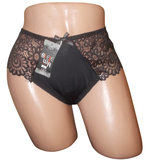 Женские трусики бразилиана Biweier 19411 XXL Черный (1555832204)