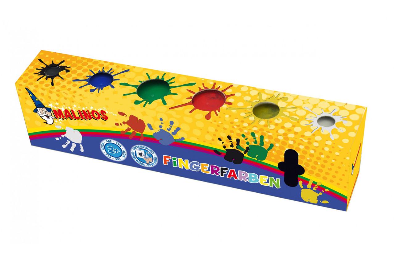Фарби безглютенові пальчикові Malinos Fingerfarben 6 кольорів (300012) - фото 4 Фарби безглютенові пальчикові Malinos Fingerfarben 6 кольорів (300012) - фото 4