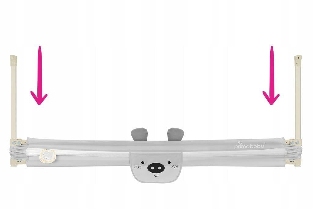 Бортик для кровати Primabobo Bear 180 см Серый (BM01_SZ 180) - фото 3