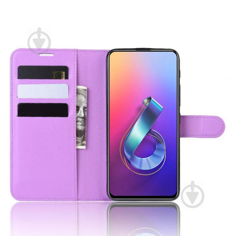 Чохол-книжка Litchie Wallet для Asus Zenfone 6 ZS630KL Violet (hub_Dxwq89333) - фото 6