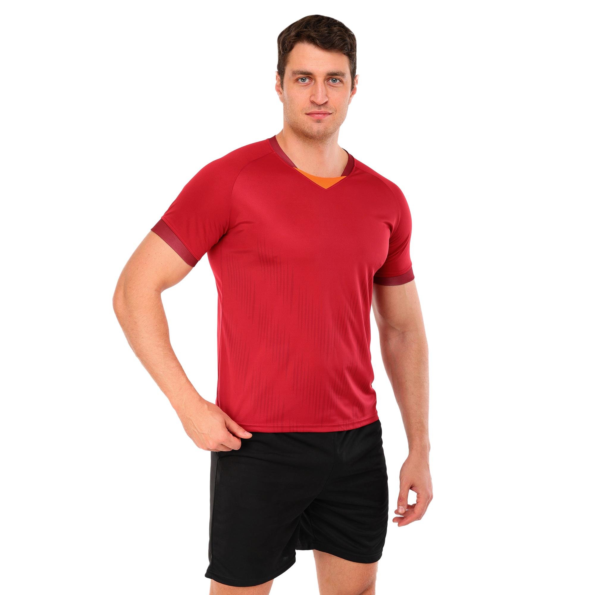 Форма футбольная комплект Lingo ADM-6006 футболка/шорты полиэстер L Бордовый-черный (ADM-6006_Бордовый-черный_L)