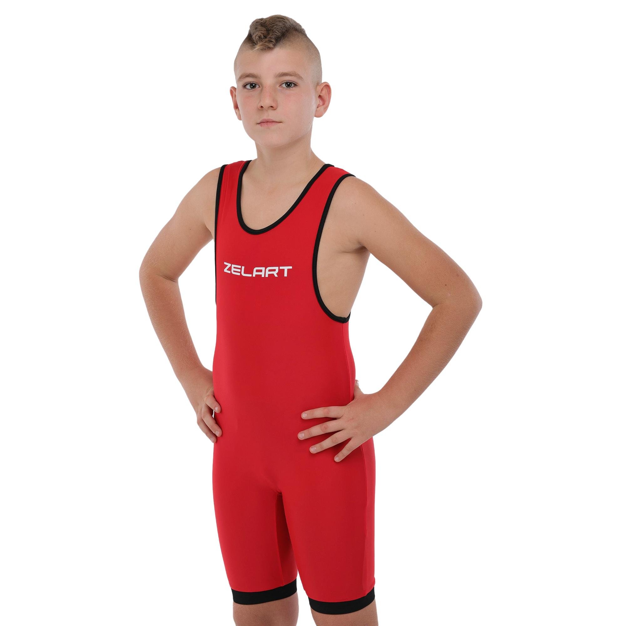 Трико Zelart BO-1410 для борьбы тяжелой атлетики пауэрлифтинга двустороннее M рост 133-137см 7-8 лет (8585053829618)