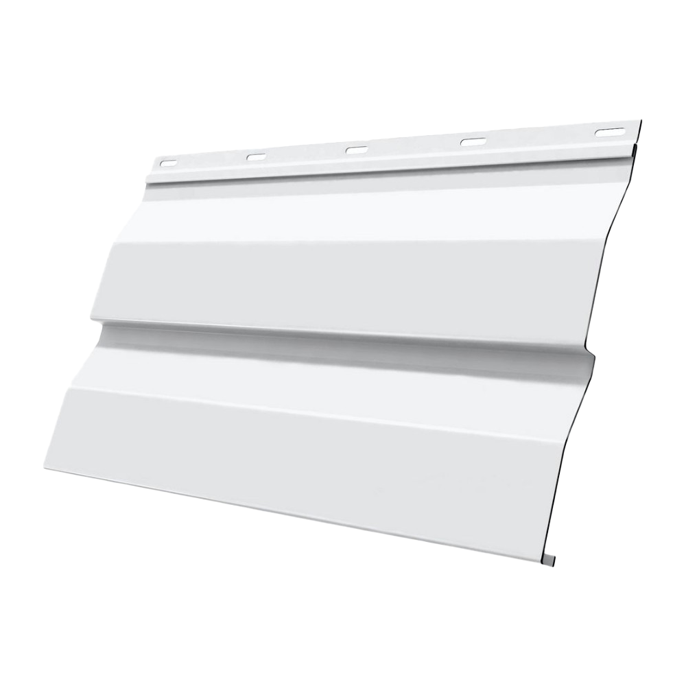 Сайдинг металлический под корабельную доску 265х1000 мм Ral 9003 полиэстер Белый (370374138)