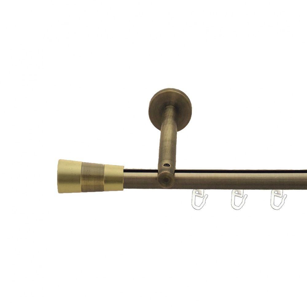 Карниз Orvit Валео однорядный профильный 16 мм 240 см Антик (7217964) Карниз Orvit Валео однорядный профильный 16 мм 240 см Антик (7217964)