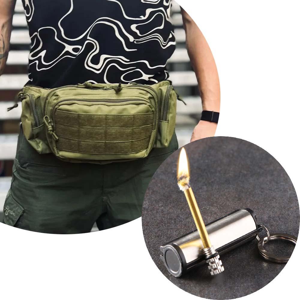 Сумка-кобура 43х16х8 см та вічний сірник Green - фото 4 Сумка-кобура 43х16х8 см та вічний сірник Green - фото 4