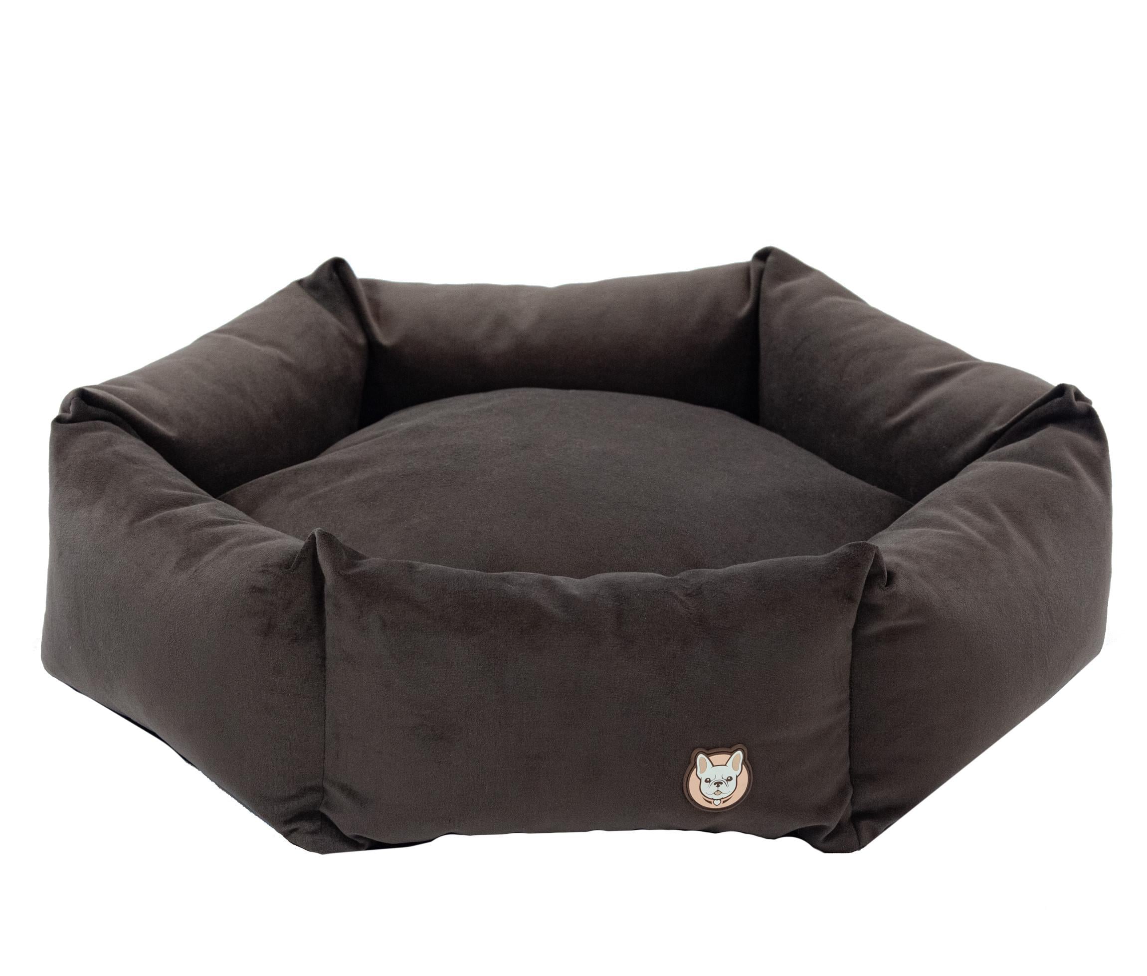 Лежак для собаки eGarden Hexasoft Nest D70 велюр Коричневый (6000)