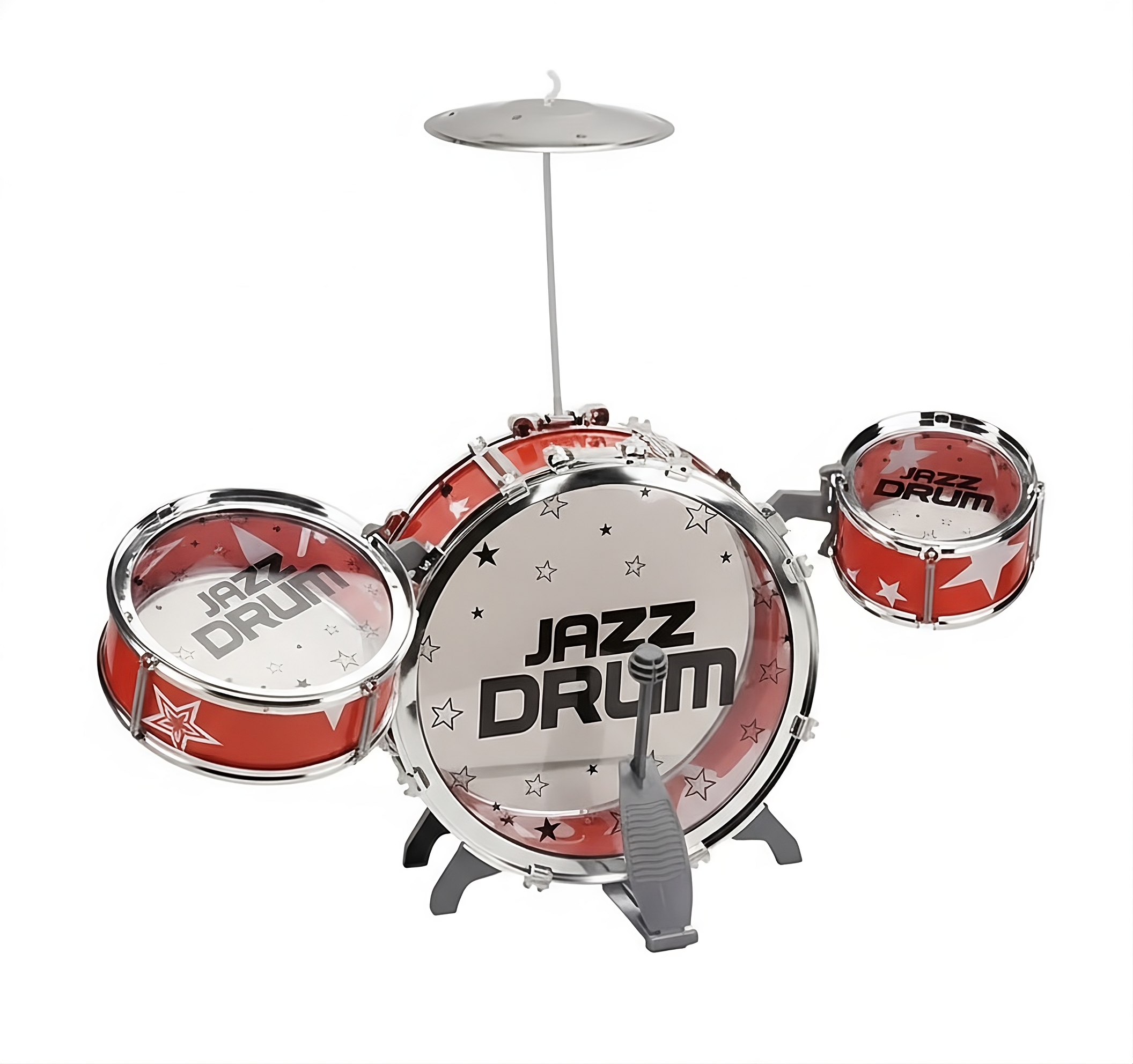Детская музыкальная барабанная установка Jazz Drum 775-19 со стульчиком для игры (31230334)