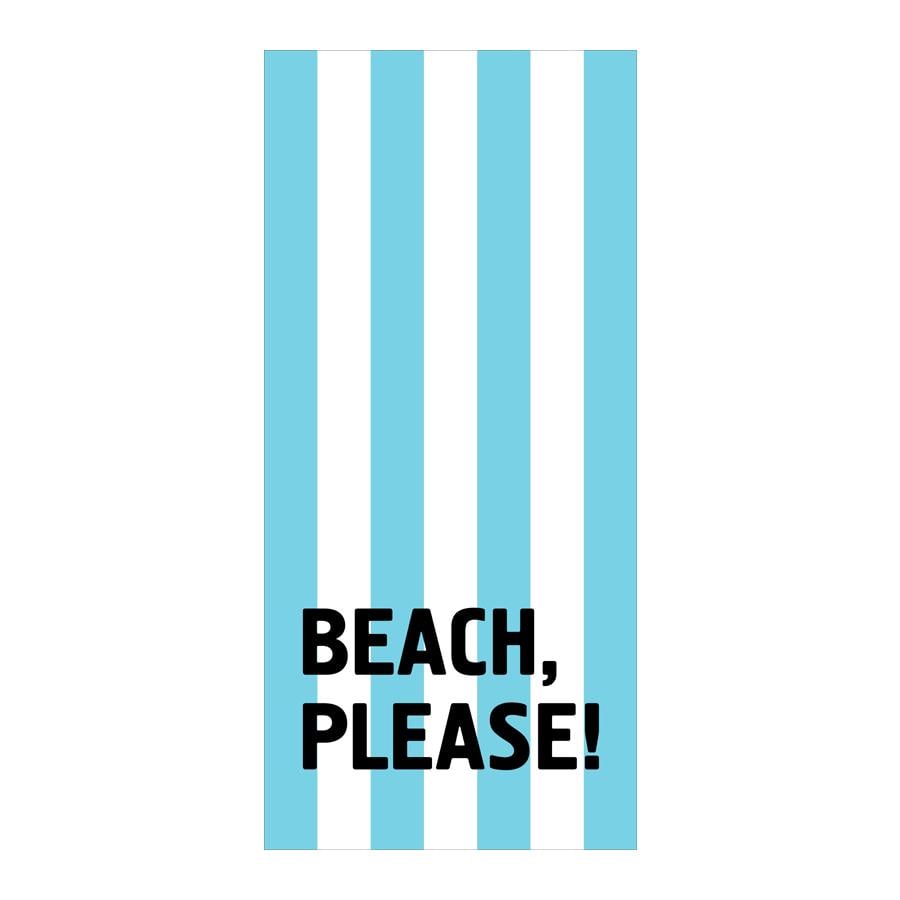 Полотенце с принтом "Beach, please!" 150х170 см (PLB_21J007)