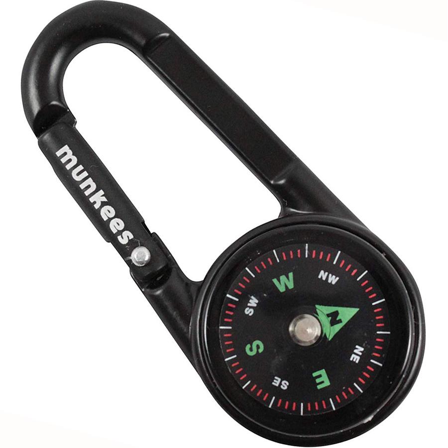 Брелок-компас Munkees 3136 Thermometer Black