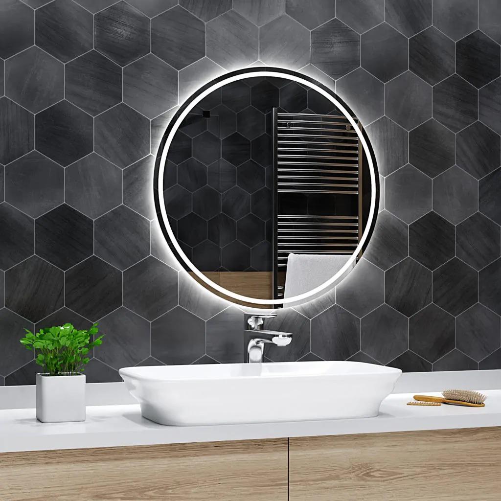 Зеркало Dim Dzerkal POLIO с LED-подсветкой 60х60 см (12736)