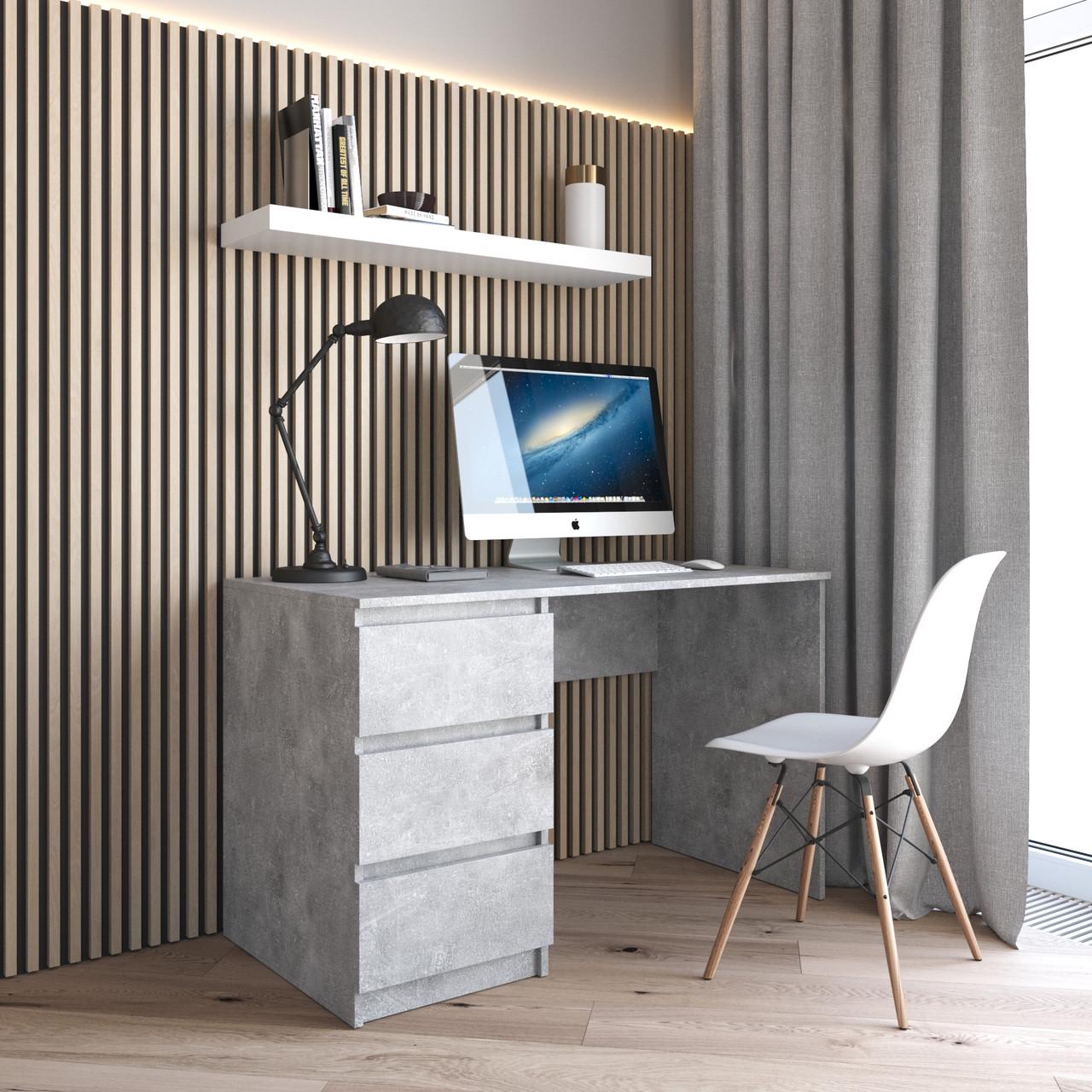 Стіл комп’ютерний з тумбою Вайс R-13 1200х600х755 мм Бетон (30472294) Стіл комп’ютерний з тумбою Вайс R-13 1200х600х755 мм Бетон (30472294)