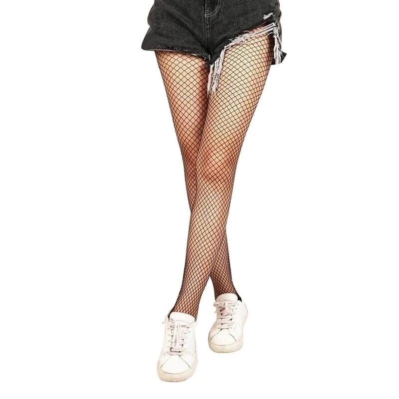 Колготы в мелкую сетку S/L Черный