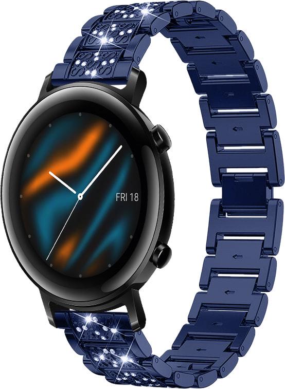 Браслет металлический Glam для Huawei Watch GT 2 42 мм Blue (32787-28)
