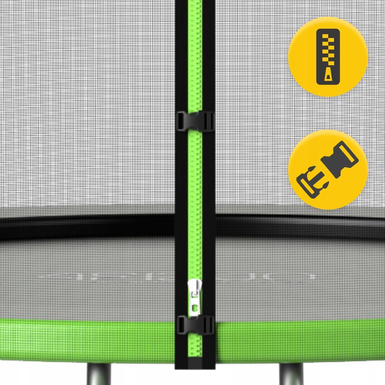 Батут с наружной сеткой 4FIZJO Classic 8FT 252 см Black/Green (P-5907739314123) - фото 6 Батут с наружной сеткой 4FIZJO Classic 8FT 252 см Black/Green (P-5907739314123) - фото 6