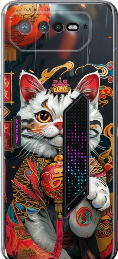 Чехол на Asus Rog Phone 6 China Cat v2 (6135u-3401-42517)