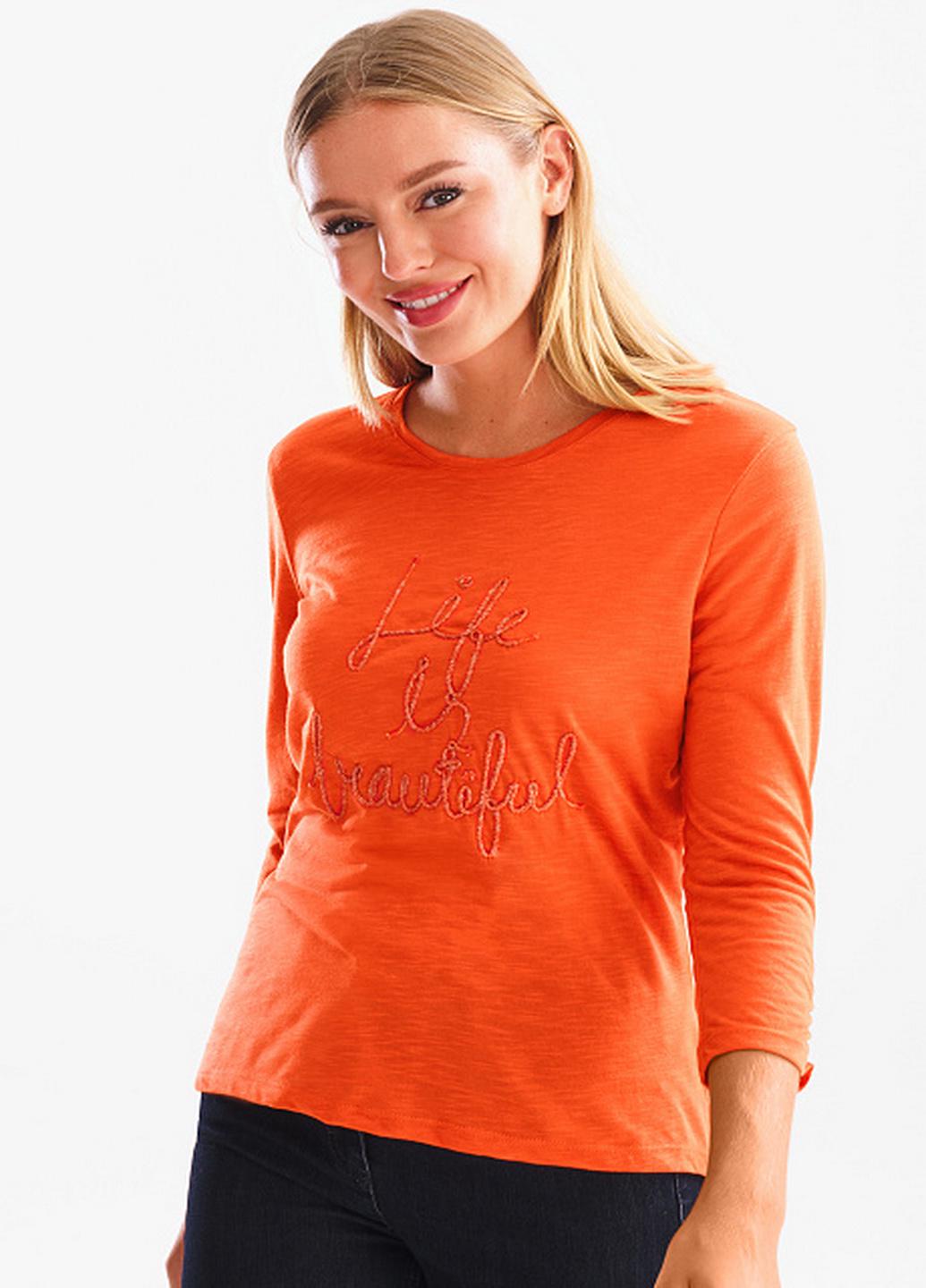 Лонгслив женский C&A XS Оранжевый (20769922b18)