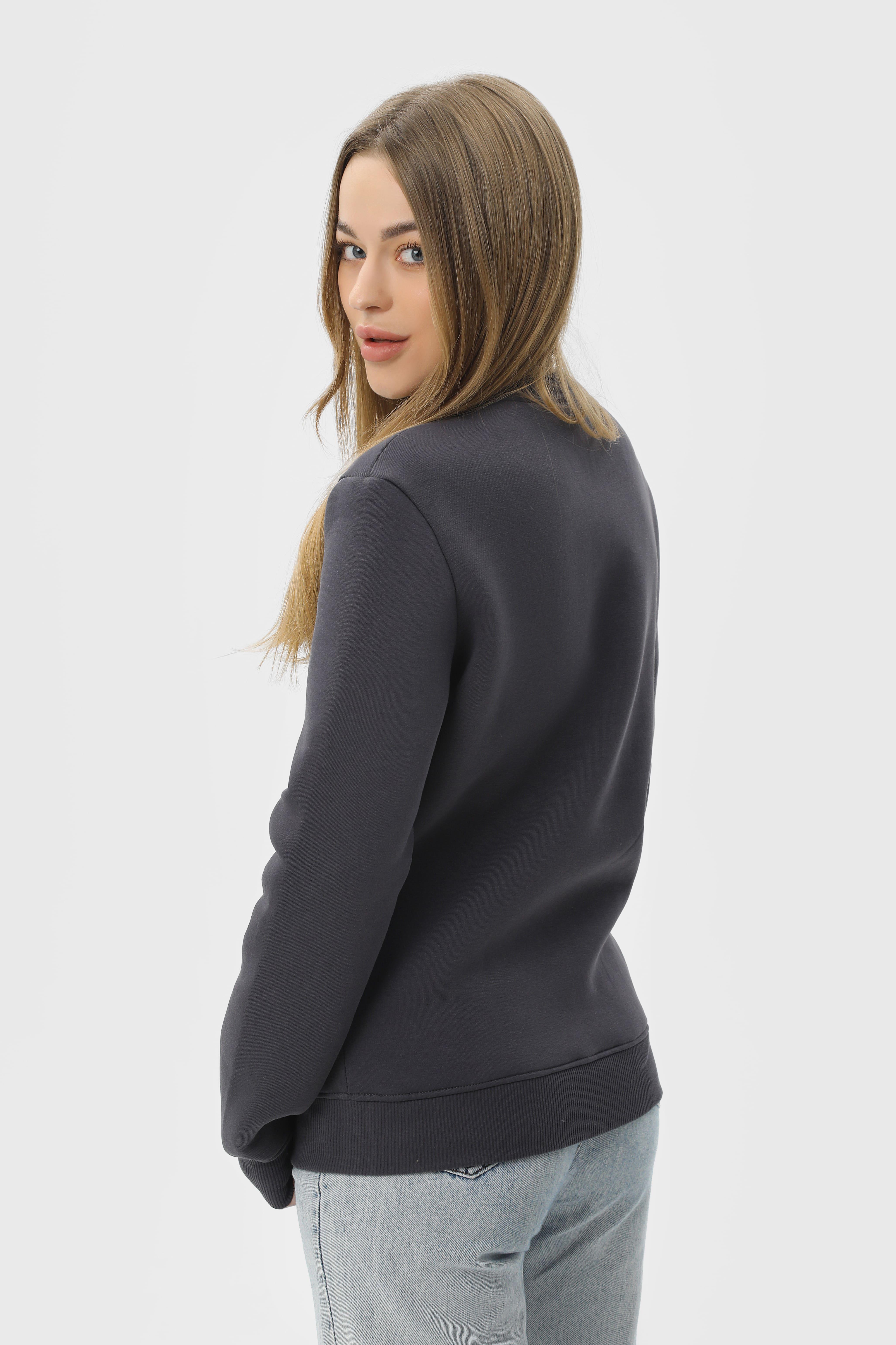 Світшот утеплений RAY BASIC U0301 UNISEX M Темно-сірий - фото 5 Світшот утеплений RAY BASIC U0301 UNISEX M Темно-сірий - фото 5