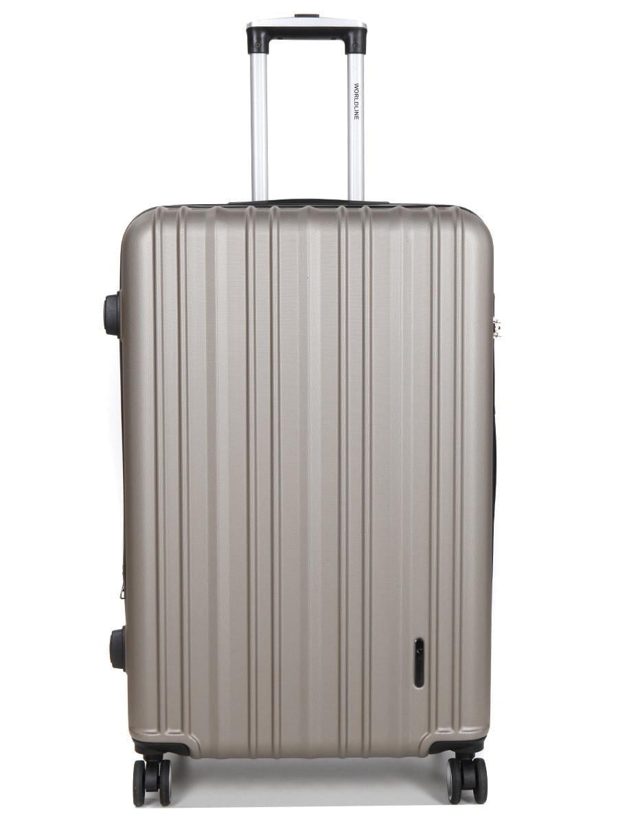 Чемодан Франция большая Worldline L 76х49х31+5 110 л 4,3 кг Шампань (623)