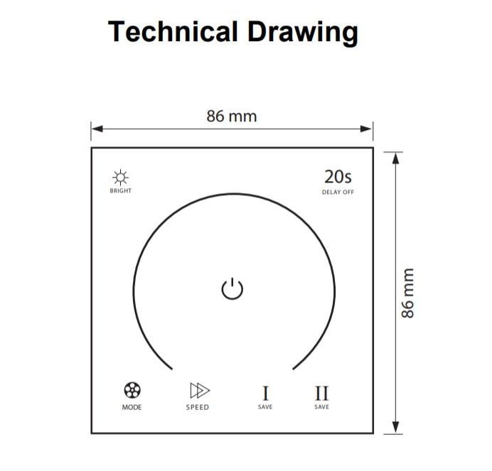 Контролер для стрічки Horoz Electric Touch (100-003-0288-010) - фото 2