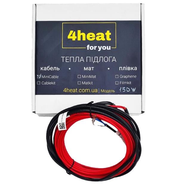 Кабель нагрівальний 4HEAT Miniсable 18-525 для теплої підлоги 2,9-3,7 м2 (4HT.MNC.18525) - фото 6