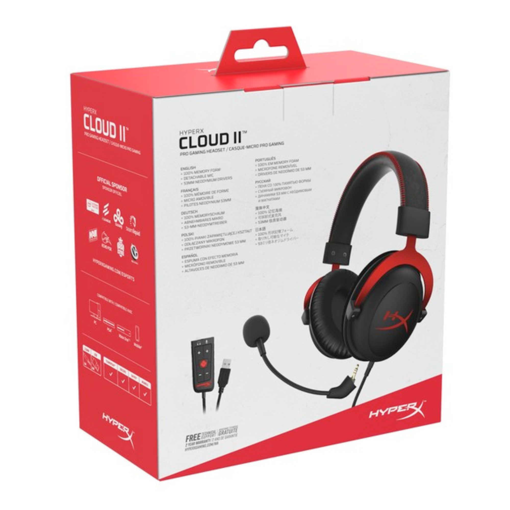 Наушники-гарнитура игровые HyperX Cloud II (23930263) - фото 5