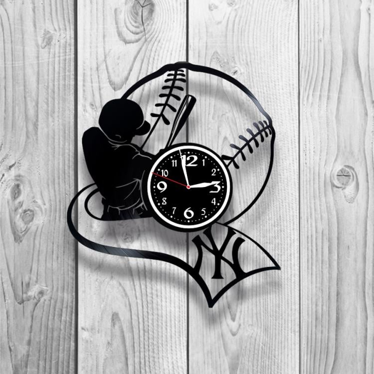 Часы настенные Baseball 0356 из виниловой пластинки