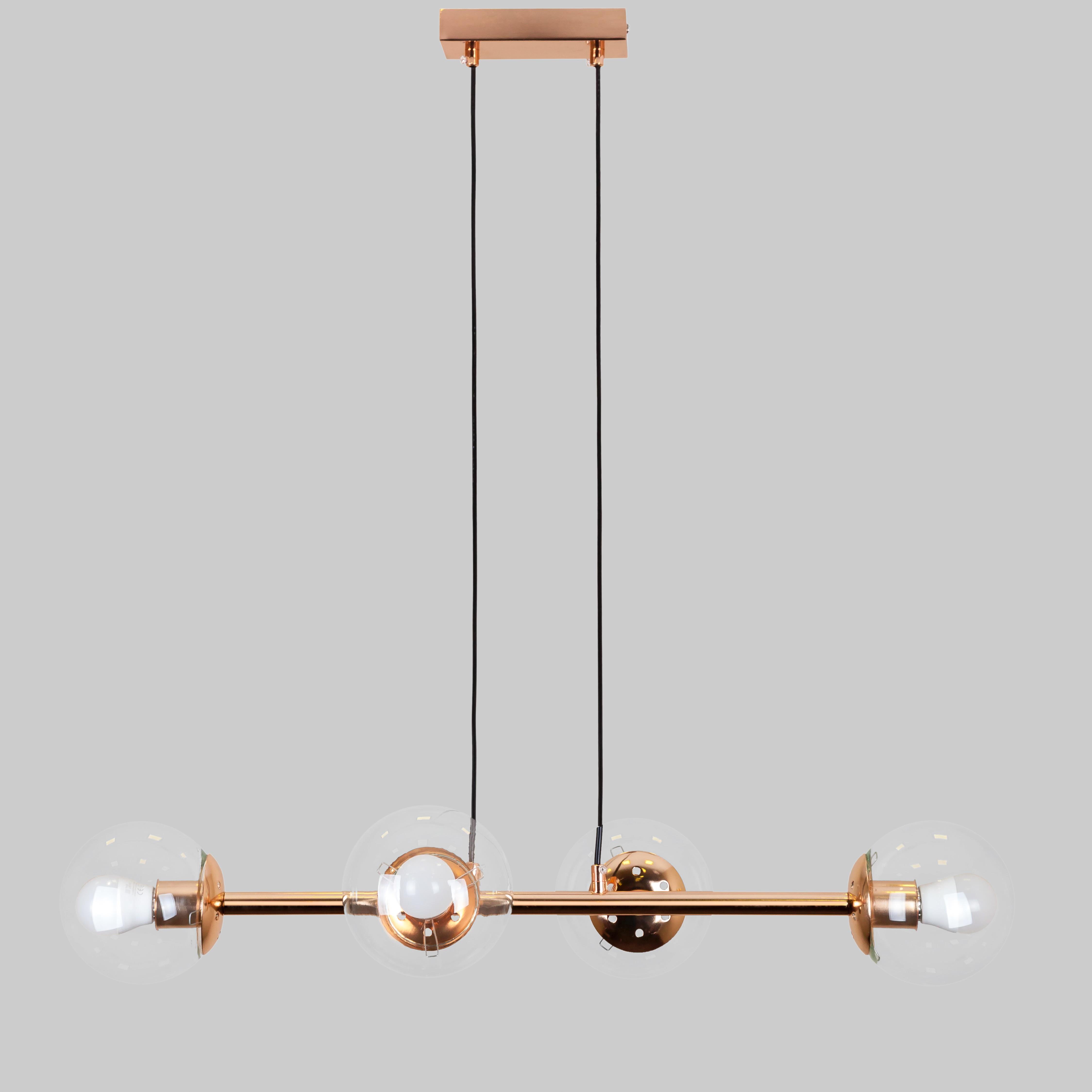 Люстра подвесная современная Modern Luxe (52-9909-4 GOLD+CL)