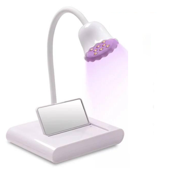 Лампа настільна гнучка Led 18 для сушіння гель лаку на акумуляторі 20 Вт