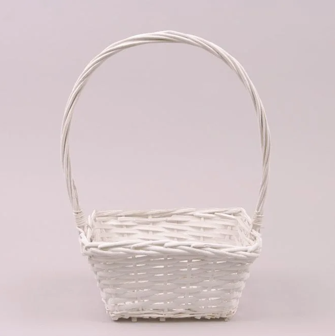 Корзина с лозы Flora Белый (38071)