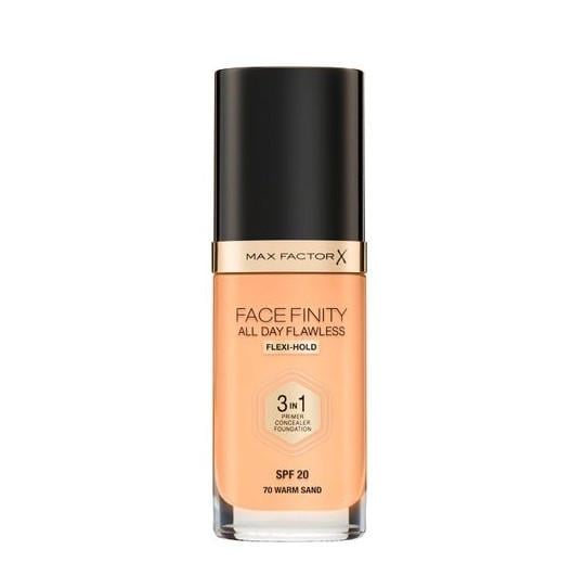 Тональна основа для обличчя Max Factor Facefinity All Day Flawless 3-In-1 Foundation SPF 20 70 Warm Sand 30 мл (2852501406)