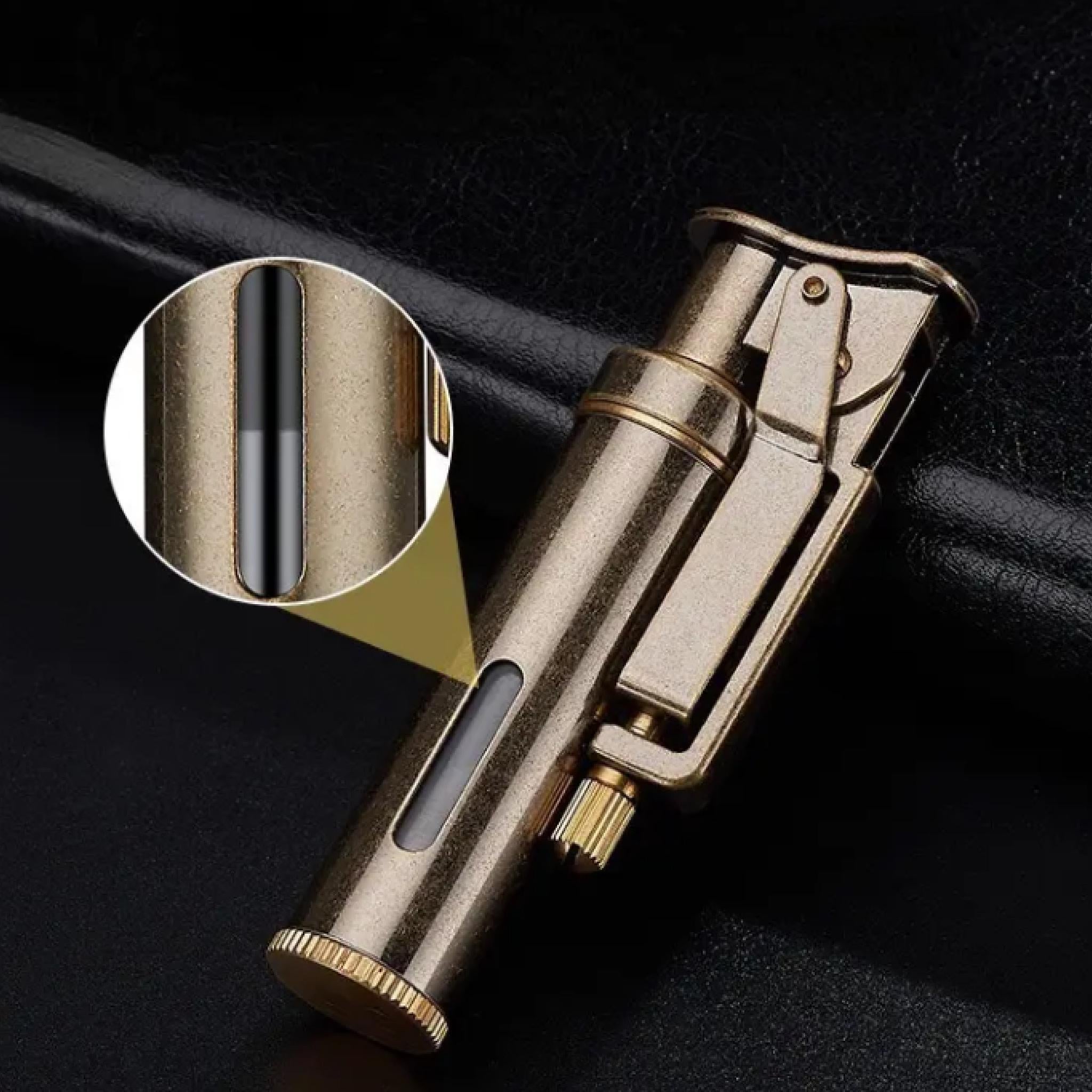 ᐉ Зажигалка бензиновая Lighter YS2 Vintage Narrow Brass в