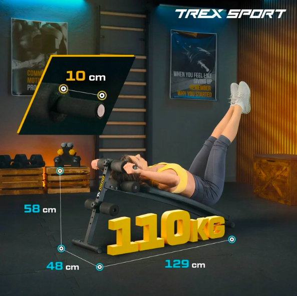Лавка тренувальна для преса TREX Sport TX-050B (4436) - фото 8 Лавка тренувальна для преса TREX Sport TX-050B (4436) - фото 8