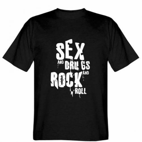 Футболка мужская Stedman Sex drugs and rock n roll XS Черный (147677-2-9794-XS)