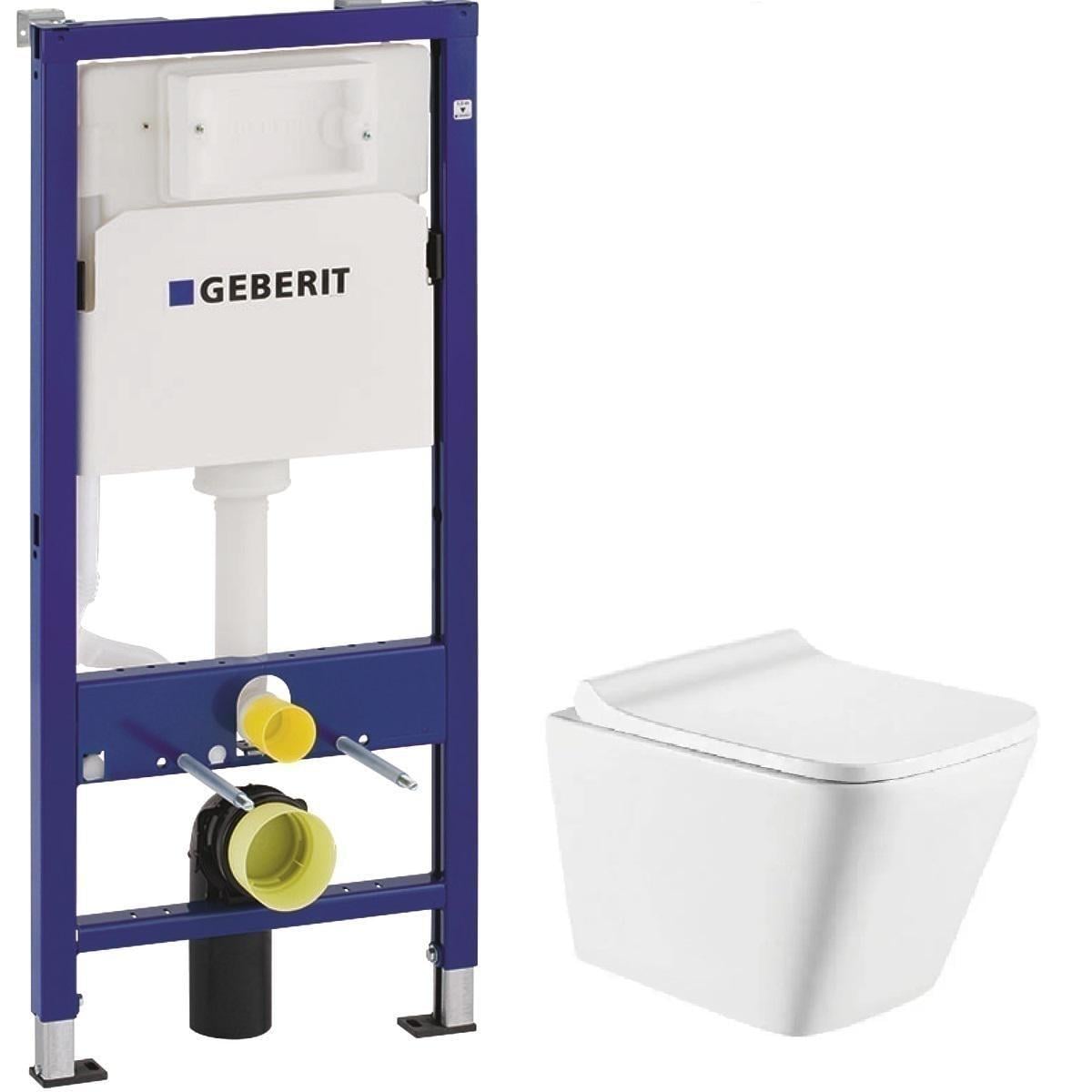 Инсталляция Geberit унитаз TREND/сиденья Slim Duroplast/Soft-close (BK362241235)