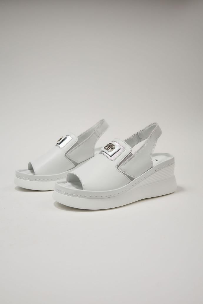 Босоножки женские ALLSY кожаные р. 37 Белый (195346)