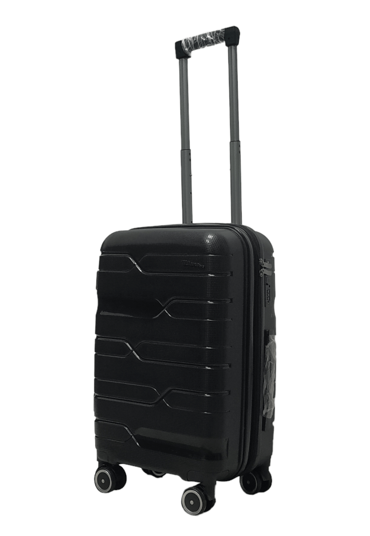 Валіза маленька поліпропілен Milano bag 0306 S 56х35х24 см 33 л Чорний - фото 2