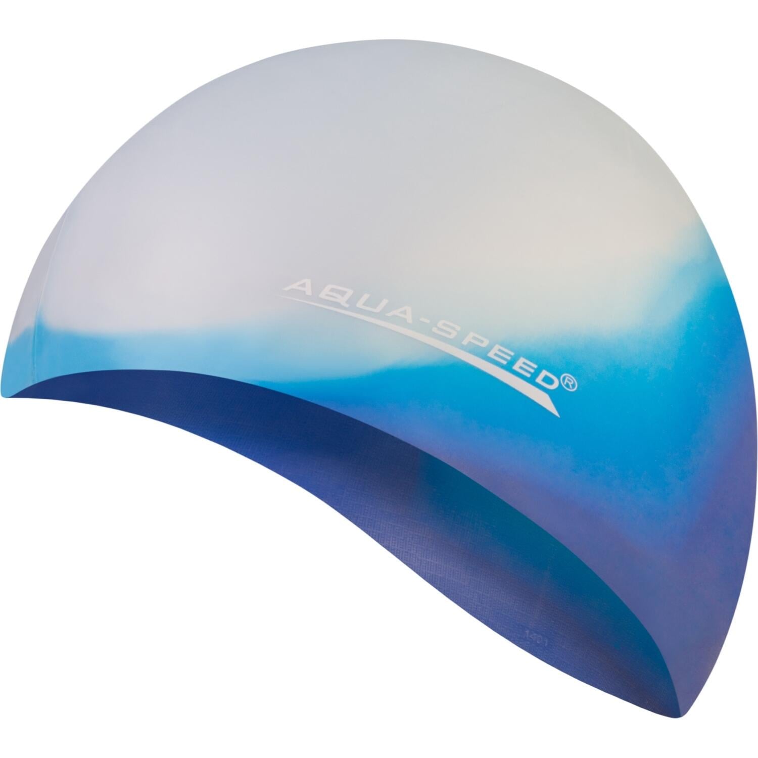 Шапочка для плавания Aqua Speed BUNT Бело-голубовато-фиолетовый (113-42)